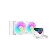 DeepCool CPU Water Cooler - LT240 WH ARGB (maks. 19dB; maks. 145,86 m3/h; 2x12cm, bel)