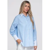 Ženska ombre bluza z navpičnim vzorcem