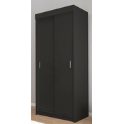 Garderobna omara z drsnimi vrati Slim - črna