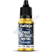 Vallejo VALL-77162 Prava kovinska sijoča rumena 18 ml