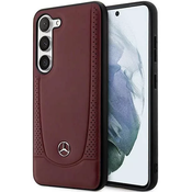 Mercedes Samsung Galaxy S23+ red hardcase Leather Urban Bengale (MEHCS23MARMRE)