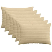 Vidaxl Prevleka za blazino 6 kos HEERLEN Siva zelena 50 x 80 cm