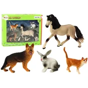 slomart Set figuric domačih živali (konj, pes,...) 4 kos.