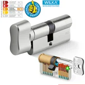 Cilindrični varnostni cilinder z gumbom ACT WILKA RC3, Vložek za gumbe 45/55 mm