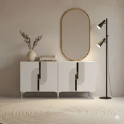 HANAH HOME Konzola Meyra 150 White Silver