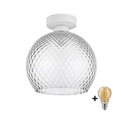 BRILAGI - LED stropna svetilka R GLASS 1xE27/60W/230V O 25 cm bela/dimno siva