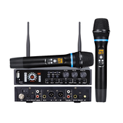 INF Vse-v-enem brezžični mikrofonski sistem z Bluetoothom za poroke, karaoke Black, (21275667)