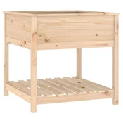 Sadilica s policom 82,5x82,5x81 cm od masivne borovine