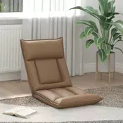 vidaXL Tlorisni stol Kapučino 55 x 61 x 70 cm Umjetno usnje