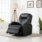 Elektricna ljuljajuca fotelja za masažu od umjetne kože crni