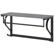 Homestar Stenski obešalnik za plašče 70x25x354 cm siva
