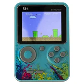 Luniks Retro mini prenosna igralna konzola – 500 iger (modra)