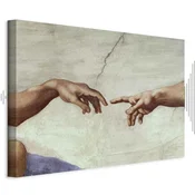 Slika - Michelangelo – The Creation of Adam (hands) 120x80 Akusticna