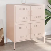 Vidaxl vidaXL Omarica roza 68x39x79 cm jeklo