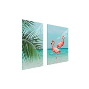 shumee ZAŠČITNA STEKLENA PLOŠČA 75x52 FLAMINGO