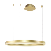 Azzardo AZ4961 -LED Prigušivi luster na sajli HALO LED/56W/230V pr. 80 cm zlatna