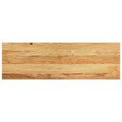 Vidaxl Podloge za stopnice 2 kosa rjave 80x25x2 cm trdna hrastovina