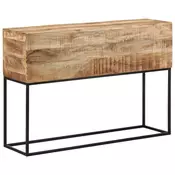 Konzolni stol 110x30x75 cm grubo masivno drvo manga i željezo