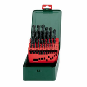 Metabo Set metalnih spiralnih svrdla HSS 25-dijelni Metabo 627152000 rolan DIN 338 cilindrična drška 1 Set