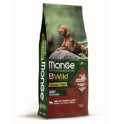 Monge BWild Grain Free Dog All Breeds Adult Lamb With Potatoes And Peas - 12 kg