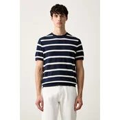 Tommy Hilfiger Pulover Breton MW0MW43942 Mornarsko modra Regular Fit