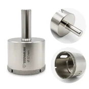 shumee Diamantni sveder za luknje za mokro kamenino, steklo, ploščice, 32 mm titan