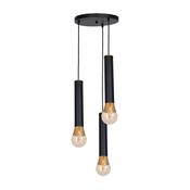 Luster na sajli LUNAE 3xE27/60W/230V