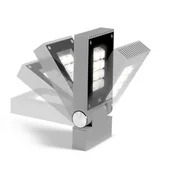 XAL Streamcut LED luči za površinsko montažo IP65 asimetrične - Sodobni - temno siva - Kovina