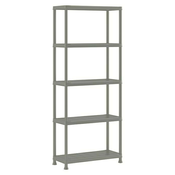 Keter Plastični regal (D x Š x V: 32 x 75 x 176 cm, Nosivost: 25 kg/polica, Broj polica: 5 Kom., Uticanje)