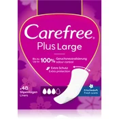 Carefree Plus Large Fresh Scent ščitniki perila 48 kos za ženske