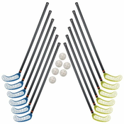 Set za floorball Advance, 12 palica 80 cm, 6 loptica