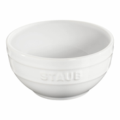 Jedilna skleda, 400 ml, bela, keramika, Staub