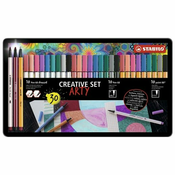 slomart set markerjev stabilo arty pisana 30 kosi