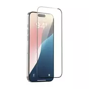 Kaljeno staklo FullCover s aplikatorom za iPhone 17 Pro, Devia
