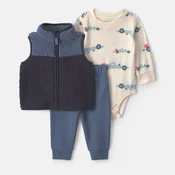 Carters komplet 3/1 (prsluk,bodi,d.deo), decaci