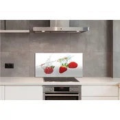 tulup.si Zidna obloga za kuhinju Water strawberry belo ozadje 120x60 cm