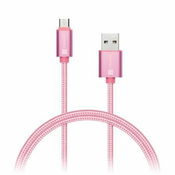 CONNECT IT Wirez Premium Metallic micro USB 1m rose