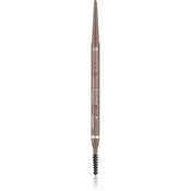 essence Micro Precise vodoodporen svinčnik za obrvi s krtačko odtenek 02 Taupe 0.05 g