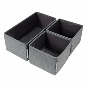Komplet 3 sivih organizatorjev Bigso Box of Sweden Predal
