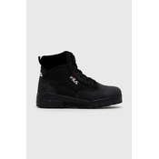 Čizme Fila Grunge za žene, boja: crna, s platformom
