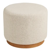Bež tabure iz tkanine bouclé Daisy – House Nordic