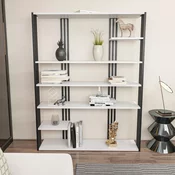 Hanah Home Polica 120x160x29,6cm Belo-Crna