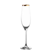 Kozarec za šampanjec s pozlačenim robom 210 ml — Premium Glas Crystal - 321810