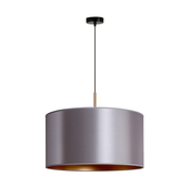 Duolla - Luster na sajli CANNES 1xE27/15W/230V precnik 45 cm srebrna/bakrena