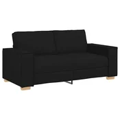 Vidaxl Dvosed črne barve 180x78x84 cm blago