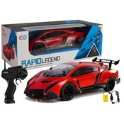 Športni avtomobil na daljinsko upravljanje Rapid LEGEND - rdeč