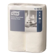 Tork papirnate brisače - bele, premer 10,7 cm, 2 zvitka