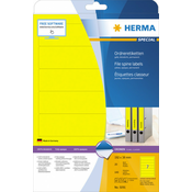 Herma etikete 192x38, za uski registrator A4/7 1/20 žuta ( 02H5091 )