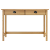 MAISON CHIC konzolna miza - miza ob steni Hill z 2 predaloma 110x45x74 cm borovina, (21786025)