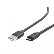 Gembird USB na USB tip-C kabel, za polnjenje in prenos podatkov 1m